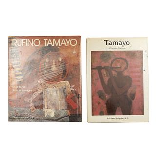 LOTE DE LIBROS: RUFINO TAMAYO. a) Paz, Octavio / Lassaigne, Jacques. Rufino Tamayo. Pzs: 2.