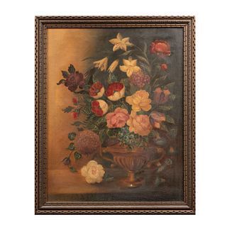 G. Lango. Bouquet. Firmado. Óleo sobre tela. Enmarcado. 69 x 54 cm