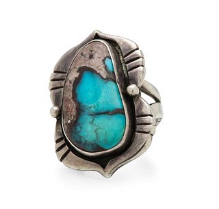 Preston Monongye
(Hopi, 1927-1987)
Silver and Turquoise Ring Lot is located and will ship from Denver, Colorado