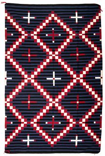 Navajo Moki-style WeavingLot is located and will ship from Cincinnati, Ohio.
105 x 69 in.