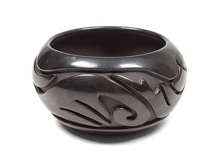 Terecita Naranjo
(Santa Clara, 1919-1999)
Carved Blackware BowlLot is located and will ship from Denver, Colorado.