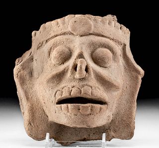 Veracruz Pottery Death God Face - Mictlantecuhtli