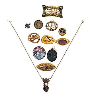 COLLECTION OF VICTORIAN, EARLY 20TH C. JEWELRY