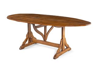 A French Walnut Wine Tasting or Tilt-Top Table
