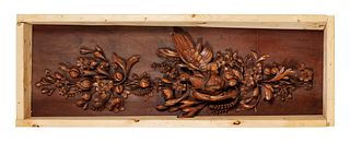 A Set of Three Carved Panels in the Manner of Grinling Gibbons (English, 1648-1721)