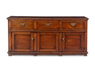 A George III Elm Sideboard Cabinet