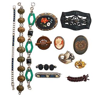 COLLECTION OF VICTORIAN, EARLY 20TH C. JEWELRY