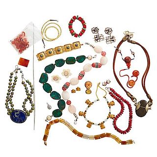 COLLECTION OF SOUVENIR AND CRAFT JEWELRY