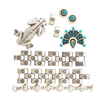 COLLECTION OF MEXICAN SILVER JEWELRY