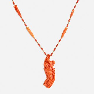 Antique coral necklace