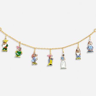 Snow White and the Seven Dwarfs charm bracelet