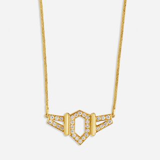 David Webb, 'Flight' diamond and gold necklace