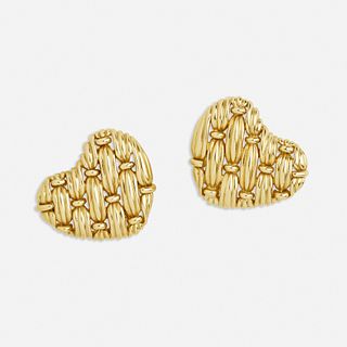 Tiffany & Co., 'Woven Heart' earrings