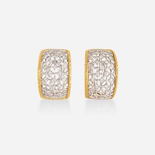 Stefano Ricci, Italian diamond and gold earrings