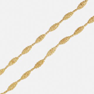 Gold modernist necklace