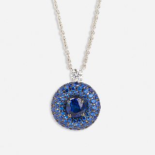 Graff, Sapphire and diamond necklace