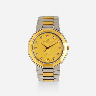 Baume & Mercier, 'Riviera' two-tone diamond wristwatch, Ref. 5131.03