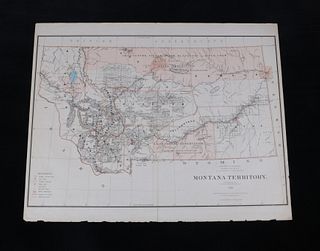 General Land Office Map of Montana Territory 1883