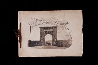 Rare Picturesque Yellowstone National Park Book
