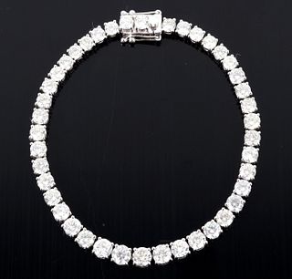 GORGEOUS 10.58 cts. Diamond 14K Gold Bracelet