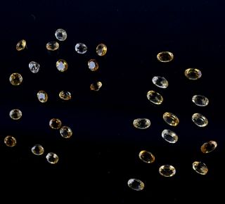 17 Carats of Loose Oval & Round Citrine Gemstones
