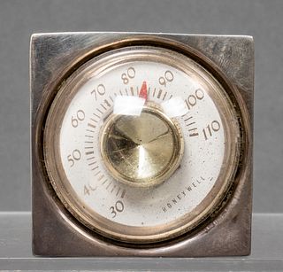 Cartier Sterling Silver Desk Thermometer
