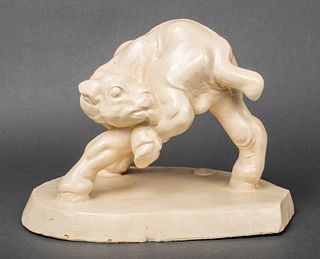 B. Wenger "Bull Calf" Studio Ceramic Sculpture