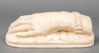 Antique Carved Marble Sculpture of a Lady's Hand
