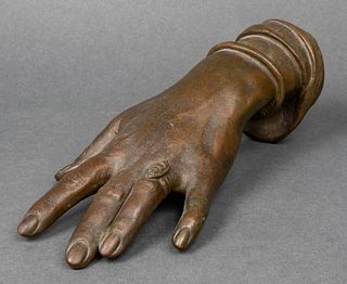 Bronze Sculpture of Lady's Hand with Ring