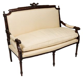 Louis XVI Manner Upholstered Canapé/Sofa