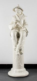 Italian Faience Orientalist Figural Sculpture
