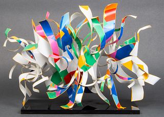 Dorothy Gillespie Abstract Modern Ribbon Sculpture
