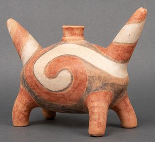Quapaw Style Double Spouted Pottery Vessel