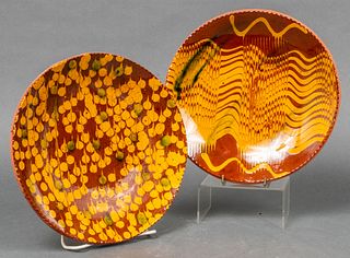 Lester Breininger Redware Art Pottery Plates, 2