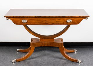 Federal Revival Claw-Footed Console Table