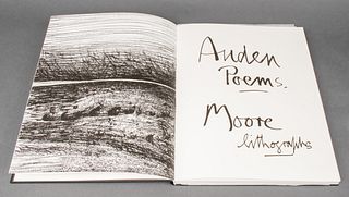 Auden Poems Henry Moore Lithographs 1974 Edition B