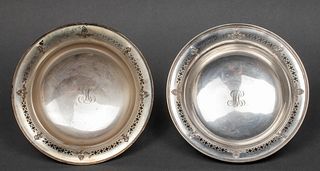 Reed & Barton Sterling Silver Footed Bowls, Pair