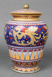 Societa Ceramica Umbra Italian Faience Covered Jar