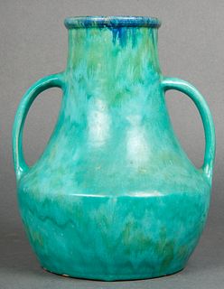 Mutz Gildenhall German Pottery Double-Handle Vase