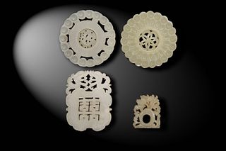 4 Chinese Jade Carvings, Ming and Qing