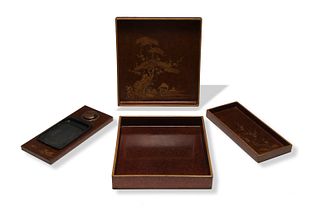 Japanese Lacquer Scholars Box