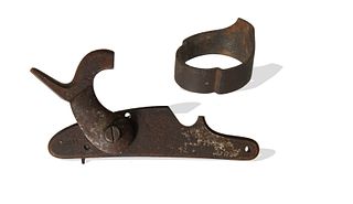 1861 Springfield Musket Lock Plate and Band