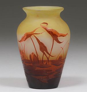 Galle Art Glass Vase c1905