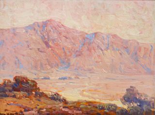 Painting of San Gabriel Valley c1910