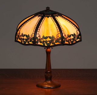 Handel Overlay Lamp c1910