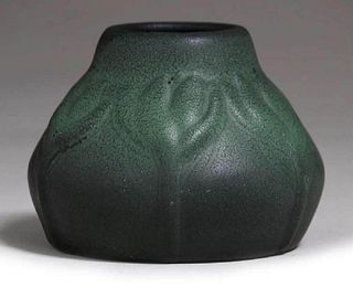 Early Van Briggle 1904 Matte Green Vase #145