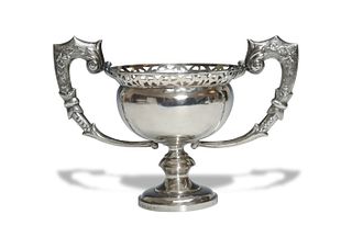Chinese Export Silver Bowl with Handles, 19th Century