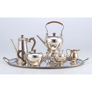 A Peter Guille Ltd. Sterling Silver Tea & Coffee Service