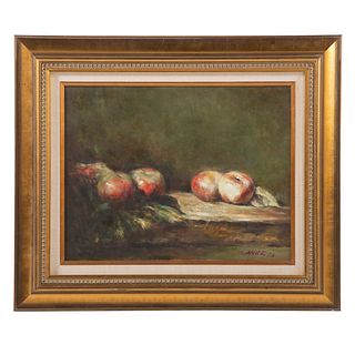 Canez. Still Life with Apples, oil