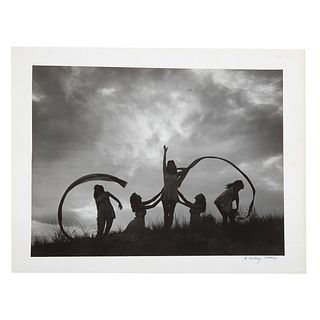 A. Aubrey Bodine. "Wind Dancers in the Grass"